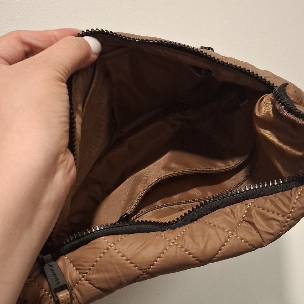 Joan & David Quilted Tan Belt Bag - Picture 7 of 7